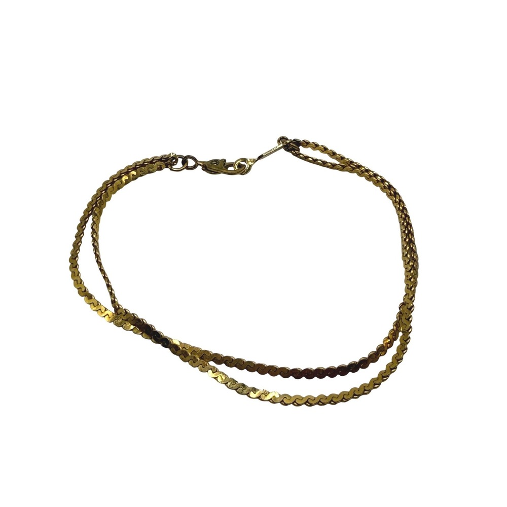 Monet Gold Tone Bracelet Classic Minimalist Vintage Style Jewelry